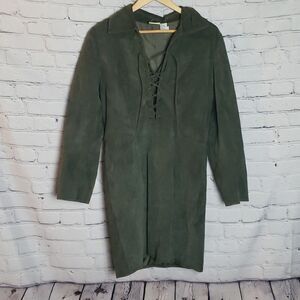 Vintage Newport News Green BOHO Dress